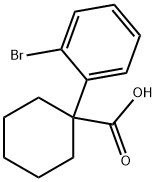 1-(2-溴苯基)环己烷-1-羧酸结构式