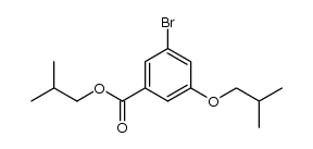 3-bromo-5-isobutoxy-benzoic acid isobutyl ester Structure