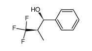(1RS,2RS)-3,3,3-trifluoro-2-methyl-1-phenylpropan-1-ol结构式