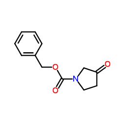 1-苄氧羰基-3-吡咯烷酮结构式