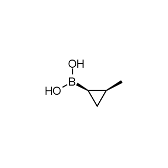 rel-((1R,2S)-2-甲基环丙基)硼酸结构式