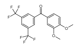 (3,5-bis(trifluoromethyl)phenyl)(3,4-dimethoxyphenyl)methanone Structure