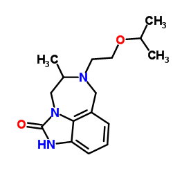 6-(2-Isopropoxyethyl)-5-methyl-4,5,6,7-tetrahydroimidazo[4,5,1-jk][1,4]benzodiazepin-2(1H)-one结构式