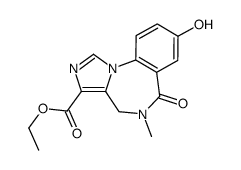 Ethyl 8-hydroxy-5-methyl-6-oxo-5,6-dihydro-4H-benzo[f]imidazo[1,5-a][1,4]diazepine-3-carboxylate Structure
