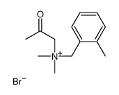 dimethyl-[(2-methylphenyl)methyl]-(2-oxopropyl)azanium,bromide Structure
