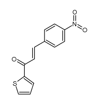 3-(4-nitrophenyl)-1-(thiophen-2-yl)prop-2-en-1-one结构式