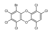 4-bromo-1,2,3,6,7,9-hexachlorodibenzo-p-dioxin Structure