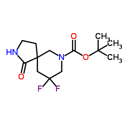 9,9-Difluoro-2,7-Diaza-Spiro[4.5]Decan-1-One-7-Carboxylic Acid Tert-Butyl Ester Structure