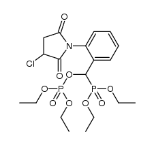 (2-(3-chloro-2,5-dioxopyrrolidin-1-yl)phenyl)(diethoxyphosphoryl)methyl diethyl phosphate Structure