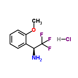 (S)-2,2,2-Trifluoro-1-(2-methoxyphenyl)ethanamine hydrochloride Structure