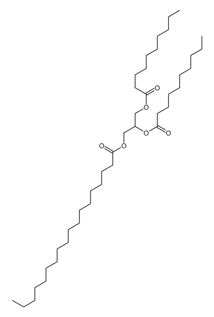 1,2-Didecanoyl-3-Stearoyl-rac-glycerol结构式