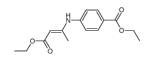 ethyl 3-(4-ethoxycarbonyl)phenylaminocrotonate结构式