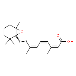 9-顺式5,6-环氧-5,6-二氢-视黄酸结构式