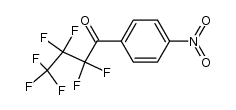 4-nitrophenyl(heptafluor-n-propyl)keton结构式