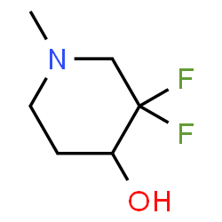 3,3-二氟-1-甲基哌啶-4-醇结构式