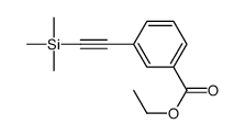 3-[(三甲基甲硅烷基)乙炔]苯甲酸乙酯结构式