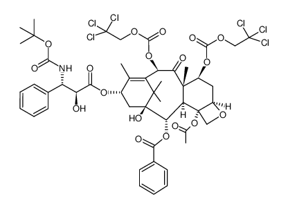 (2'R,3'S)-7,10-di-Troc-docetaxel structure