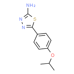 1,3,4-Thiadiazol-2-amine, 5-[4-(1-methylethoxy)phenyl]- Structure