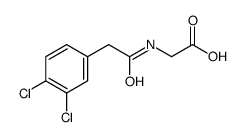 2-[[2-(3,4-dichlorophenyl)acetyl]amino]acetic acid Structure