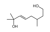 3,7-dimethyloct-5-ene-1,7-diol结构式