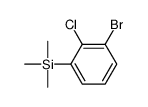 (3-bromo-2-chlorophenyl)-trimethylsilane Structure