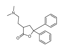 3-[2-(dimethylamino)ethyl]-5,5-diphenyloxolan-2-one结构式