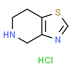 4,5,6,7-四氢噻唑并[4,5-C]吡啶盐酸盐结构式