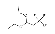 3-BROMO-3,5-DIFLUOROPROPANAL DIETHYL ACETAL Structure