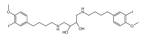 (2S,3S)-1,4-bis[4-(3-iodo-4-methoxyphenyl)butylamino]butane-2,3-diol Structure
