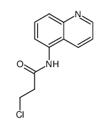 3-chloro-N-quinolin-5-yl-propionamide Structure