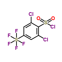 2,6-Dichloro-4-(pentafluoro-λ6-sulfanyl)benzenesulfonyl chloride Structure