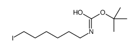 (6-碘己基)氨基甲酸叔丁酯结构式