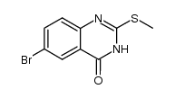 6-溴-2-(甲硫基)-4(3H)-喹唑啉酮结构式