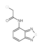 4-(氯乙酰氨基)苯并-2,1,3-噻二唑结构式