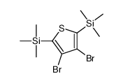 (3,4-Dibromo-2,5-thienediyl)bis(trimethylsilane)结构式