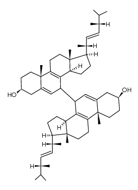 3,3'-dihydroxy-[7,7']bi[ergostatrien-(5,8,22)-yl] Structure