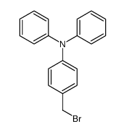 4-(溴甲基)-N,N-二苯基苯胺结构式