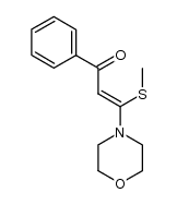 3-methylthio-3-N-morpholino-1-phenyl-2-propen-1-one Structure
