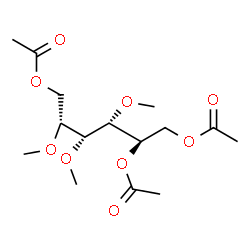 2-O,3-O,4-O-Trimethyl-D-mannitol triacetate Structure