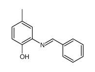 2-(benzylideneamino)-4-methylphenol Structure