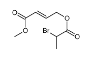 methyl 4-(2-bromopropanoyloxy)but-2-enoate结构式