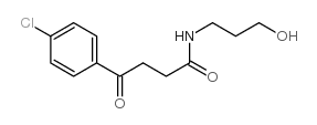 4-(4-chloro-phenyl)-N-(3-hydroxy-propyl)-4-oxo-butyramide结构式