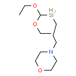 4-[3-[Diethoxy(methyl)silyl]propyl]morpholine Structure
