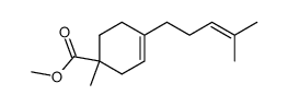 1-Methyl-4-(4-methyl-3-pentenyl)-3-cyclohexene-1-carboxylic acid methyl ester Structure