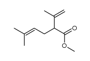 methyl methyl-2-(1-methylethenyl)-2-hexenoate Structure