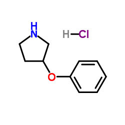 3-Phenoxypyrrolidine hydrochloride (1:1) structure