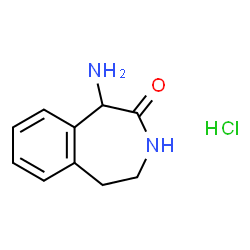 1-氨基-4,5-二氢-1H-苯并[d]氮杂环庚烷-2(3H)-酮盐酸盐结构式