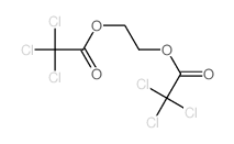 Acetic acid,2,2,2-trichloro-, 1,1'-(1,2-ethanediyl) ester Structure
