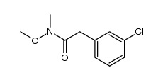 N-methoxy-N-methyl-2-(3-chlorophenyl)acetamide Structure