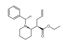 (R)-ethyl 2-((R)-1-((S)-1-phenylethyl)piperidin-2-yl)pent-4-enoate Structure